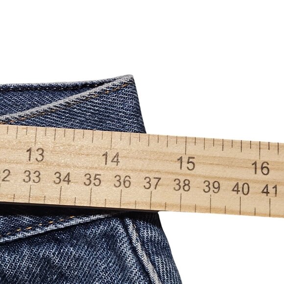 L.L. Bean Women's high rise Lined Jeans Blue 8 MT Cabincore Gorpcore Trail Fit - Picture 7 of 16